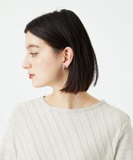 PHFEF15230 GEORGES RECH(小さいサイズ)(メゾン ドゥ サンク) ケーブル柄ニットプルオーバー ライトグレー