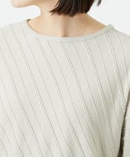 PHFEF15230 GEORGES RECH(小さいサイズ)(メゾン ドゥ サンク) ケーブル柄ニットプルオーバー ライトグレー