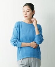 PHFES28180 GEORGES RECH(小さいサイズ)(メゾン ドゥ サンク) ラグランスリーブフォルムニット ライトブルー