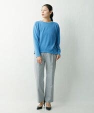 PHFES28180 GEORGES RECH(小さいサイズ)(メゾン ドゥ サンク) ラグランスリーブフォルムニット ライトブルー