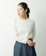 PHFES28180 GEORGES RECH(小さいサイズ)(メゾン ドゥ サンク) ラグランスリーブフォルムニット ライトブルー