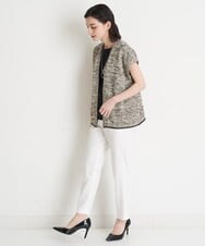 PHFET26290 GEORGES RECH(小さいサイズ)(メゾン ドゥ サンク) ジップアップニットベスト ベージュ
