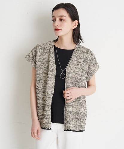 PHFET26290 GEORGES RECH(小さいサイズ) ジップアップニットベスト