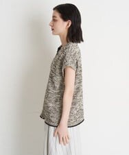 PHFET26290 GEORGES RECH(小さいサイズ)(メゾン ドゥ サンク) ジップアップニットベスト ベージュ