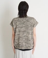 PHFET26290 GEORGES RECH(小さいサイズ)(メゾン ドゥ サンク) ジップアップニットベスト ベージュ