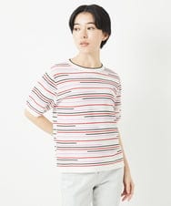 PHFGA03230 GEORGES RECH(小さいサイズ)(メゾン ドゥ サンク) カラフルボーダージャガードニット ホワイト系