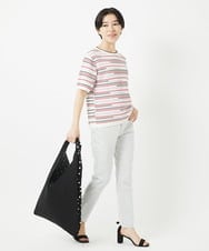 PHFGA03230 GEORGES RECH(小さいサイズ)(メゾン ドゥ サンク) カラフルボーダージャガードニット ホワイト系