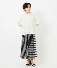 PHFGA16230 GEORGES RECH(小さいサイズ)(メゾン ドゥ サンク)  [新色追加]バックスリットメッシュニットベスト ホワイト