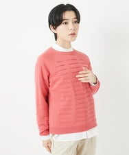 PHFGB32250 GEORGES RECH(小さいサイズ)(メゾン ドゥ サンク) ホールガーメントロール柄ニット グリーン