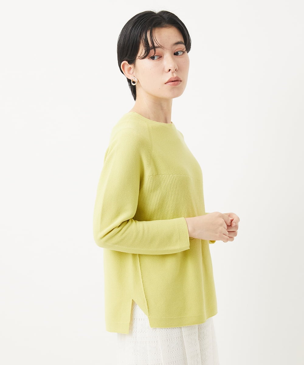 PHFGB42230 GEORGES RECH(小さいサイズ)(メゾン ドゥ サンク)  [日本製/アンサンブル対応]ホールガーメントニット ネイビー