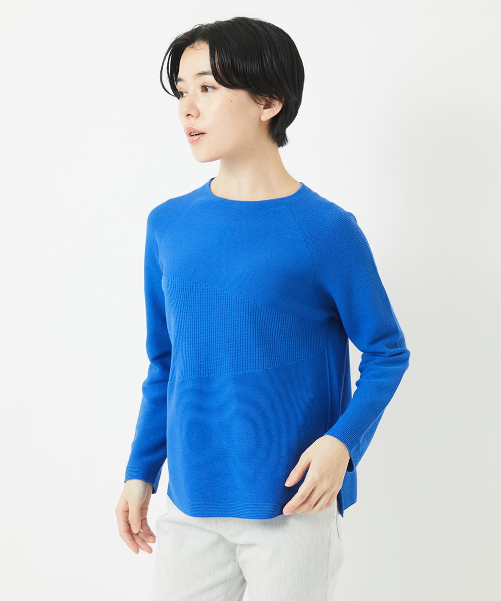 PHFGB42230 GEORGES RECH(小さいサイズ)(メゾン ドゥ サンク)  [日本製/アンサンブル対応]ホールガーメントニット ネイビー