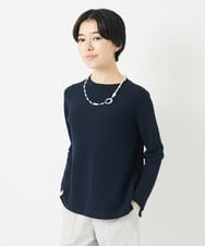 PHFGB42230 GEORGES RECH(小さいサイズ)(メゾン ドゥ サンク)  [日本製/アンサンブル対応]ホールガーメントニット ネイビー
