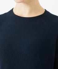 PHFGB42230 GEORGES RECH(小さいサイズ)(メゾン ドゥ サンク)  [日本製/アンサンブル対応]ホールガーメントニット ネイビー