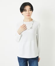 PHFGB42230 GEORGES RECH(小さいサイズ)(メゾン ドゥ サンク)  [日本製/アンサンブル対応]ホールガーメントニット ホワイト
