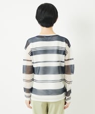 PHFGB43230 GEORGES RECH(小さいサイズ)(メゾン ドゥ サンク) メッシュボーダーニット ネイビー