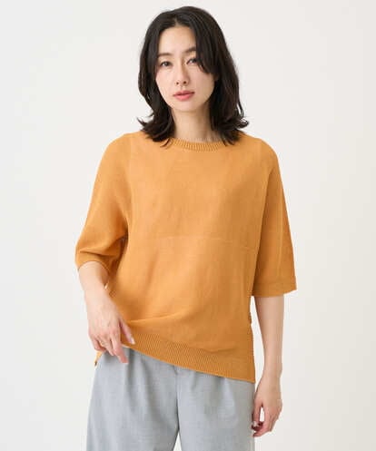 PHFGD15230   [日本製]ホールガーメントストレッチ5分袖ニット