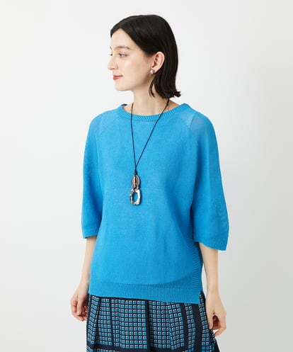 PHFGD15230 GEORGES RECH(小さいサイズ) [日本製]ホールガーメントストレッチ5分袖ニット