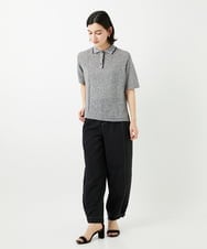 PHFGD36270 GEORGES RECH(小さいサイズ)(メゾン ドゥ サンク) カラーミックスヤーンポロニット グリーン