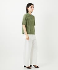 PHFGD36270 GEORGES RECH(小さいサイズ)(メゾン ドゥ サンク) カラーミックスヤーンポロニット グリーン