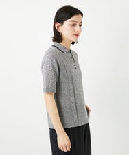 PHFGD36270 GEORGES RECH(小さいサイズ)(メゾン ドゥ サンク) カラーミックスヤーンポロニット グリーン