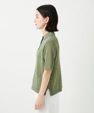 PHFGD36270 GEORGES RECH(小さいサイズ)(メゾン ドゥ サンク) カラーミックスヤーンポロニット グリーン