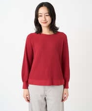 PHFGE43230 GEORGES RECH(小さいサイズ)(メゾン ドゥ サンク) [アンサンブル対応]畦タック柄ニットプルオーバー レッド