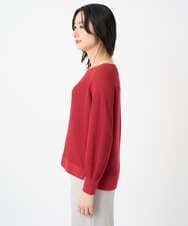 PHFGE43230 GEORGES RECH(小さいサイズ)(メゾン ドゥ サンク) [アンサンブル対応]畦タック柄ニットプルオーバー レッド