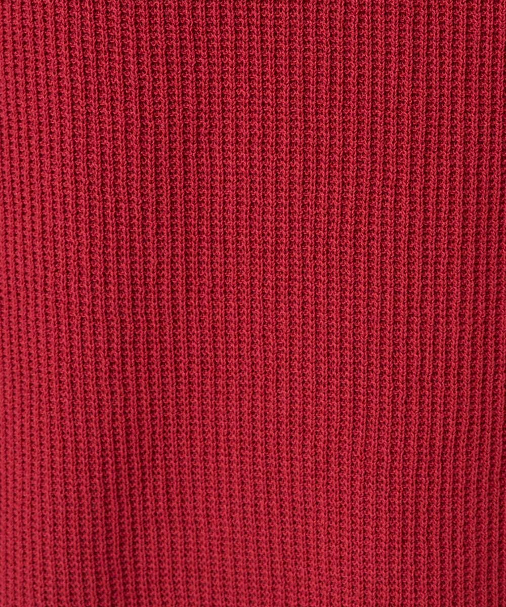 PHFGE43230 GEORGES RECH(小さいサイズ)(メゾン ドゥ サンク) [アンサンブル対応]畦タック柄ニットプルオーバー レッド