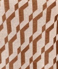 PHFGF53250 GEORGES RECH(小さいサイズ)(メゾン ドゥ サンク)  [日本製]ハイゲージ幾何ジャカードニット ネイビー