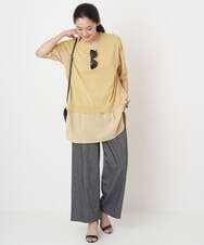 PHFGU44260 GEORGES RECH(小さいサイズ)(メゾン ドゥ サンク) リネンブレンドコンビニット ベージュ