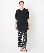 PHFGU44260 GEORGES RECH(小さいサイズ)(メゾン ドゥ サンク) リネンブレンドコンビニット ベージュ
