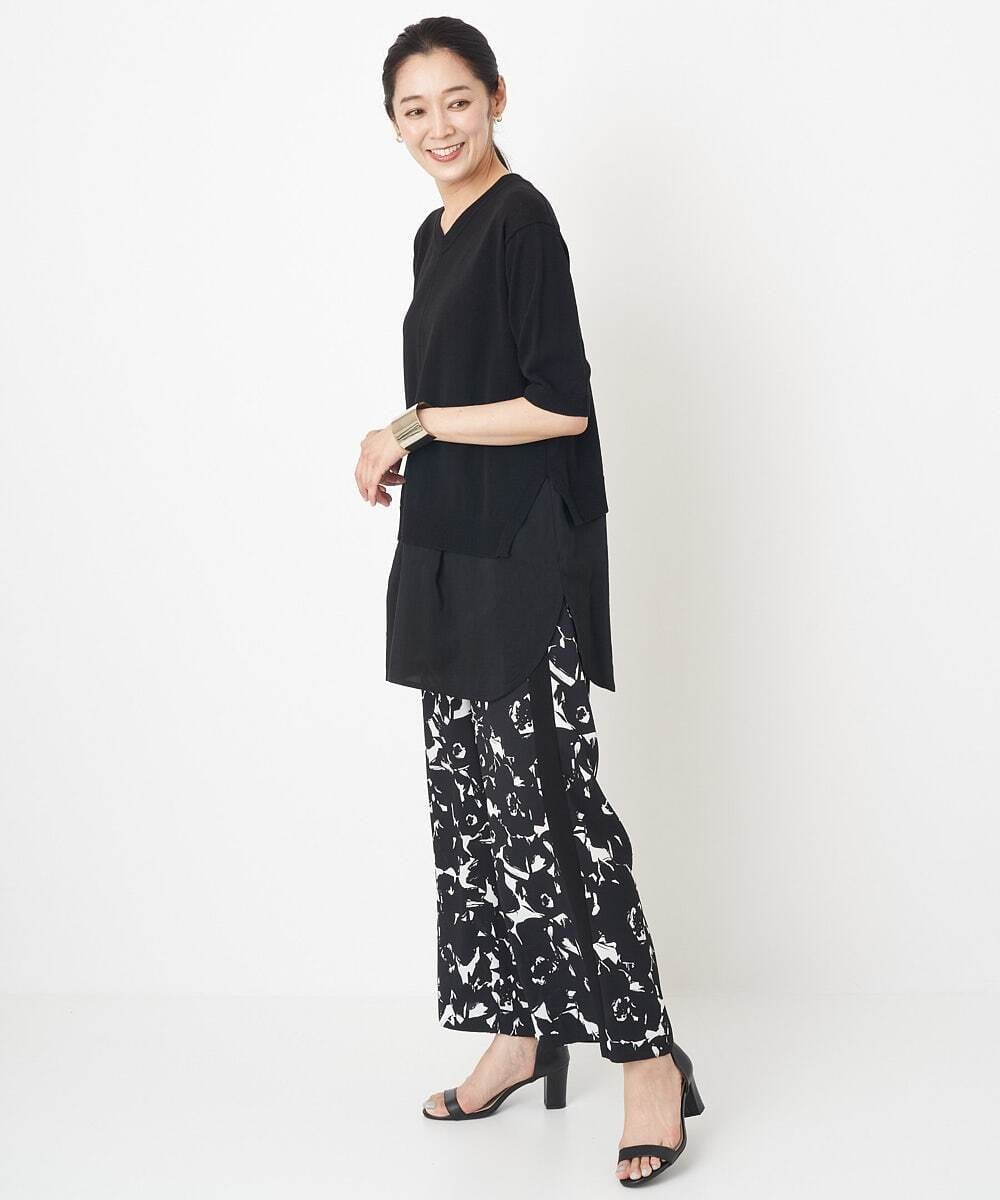 PHFGU44260 GEORGES RECH(小さいサイズ)(メゾン ドゥ サンク) リネンブレンドコンビニット ベージュ