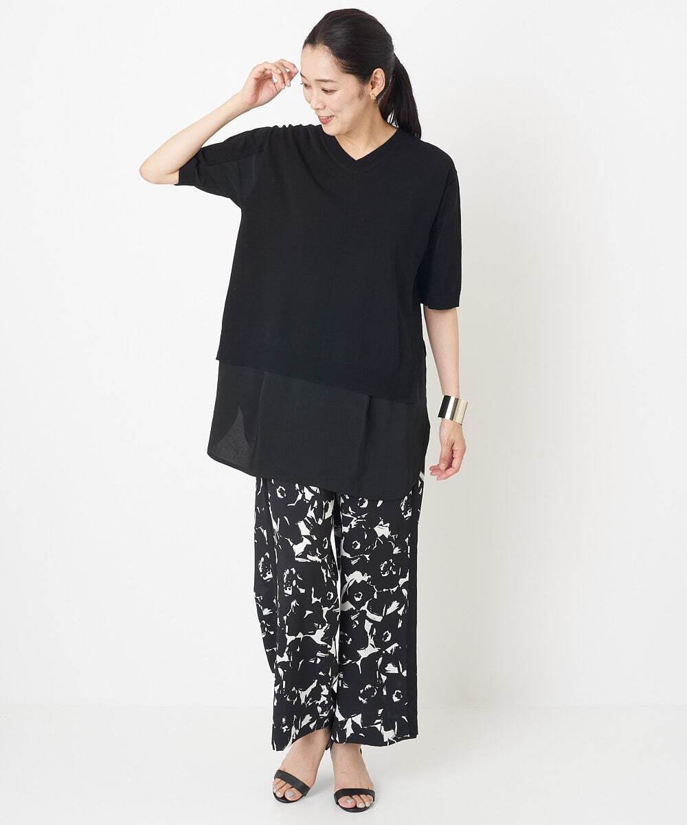 PHFGU44260 GEORGES RECH(小さいサイズ)(メゾン ドゥ サンク) リネンブレンドコンビニット ベージュ