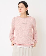 PHFGV40270 GEORGES RECH(小さいサイズ)(メゾン ドゥ サンク) ミックスヤーンニット レッド系