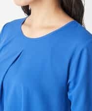 PHFHN38260 GEORGES RECH(小さいサイズ)(メゾン ドゥ サンク) 【ツインセット】ボレロ×チュニックブラウス グリーン×ライトグレー