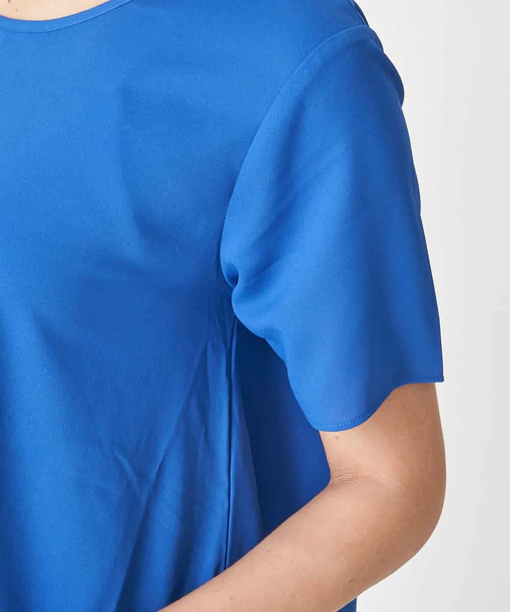 PHFHN38260 GEORGES RECH(小さいサイズ)(メゾン ドゥ サンク) 【ツインセット】ボレロ×チュニックブラウス グリーン×ライトグレー