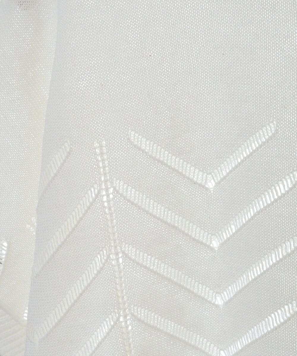 PHFHT15190 GEORGES RECH(小さいサイズ)(メゾン ドゥ サンク) アイレットシアーフレンチスリーブニット マスタードイエロー