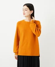 PHFJB47230 GEORGES RECH(小さいサイズ)(メゾン ドゥ サンク)  [日本製]ガーター編みニットプルオーバー マスタード系