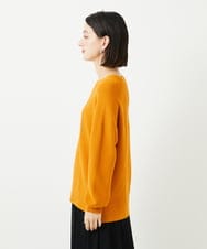 PHFJB47230 GEORGES RECH(小さいサイズ)(メゾン ドゥ サンク)  [日本製]ガーター編みニットプルオーバー マスタード系