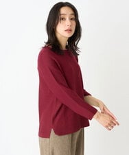 PHFJE25250 GEORGES RECH(小さいサイズ)(メゾン ドゥ サンク)  [日本製]ホールガーメントニットプルオーバー パープル