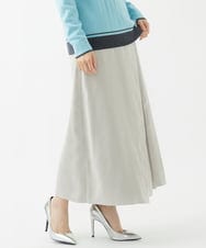 PHHAB58360 GEORGES RECH(小さいサイズ)(メゾン ドゥ サンク) フェイクスエードラッププリーツスカート アイボリー