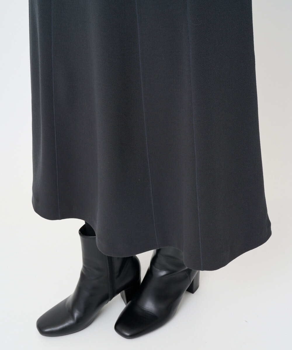 PHHAD30330 GEORGES RECH(小さいサイズ)(メゾン ドゥ サンク)  [セットアップ対応]ジャージーセミフレアスカート ダークグレー