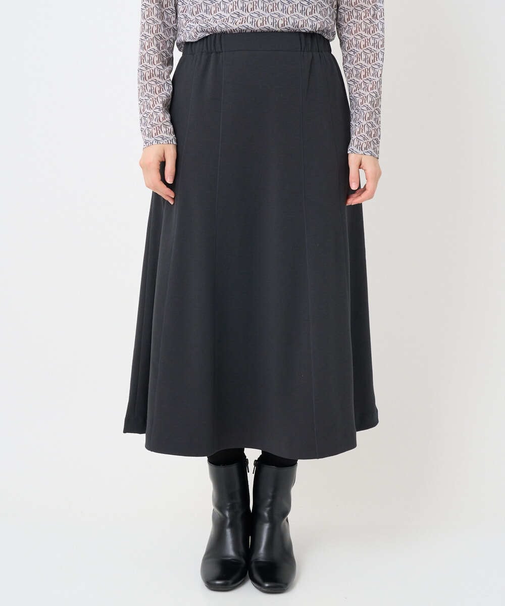PHHAD30330 GEORGES RECH(小さいサイズ)(メゾン ドゥ サンク)  [セットアップ対応]ジャージーセミフレアスカート ダークグレー