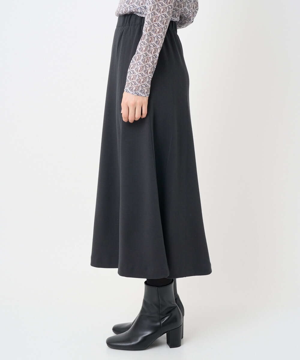 PHHAD30330 GEORGES RECH(小さいサイズ)(メゾン ドゥ サンク)  [セットアップ対応]ジャージーセミフレアスカート ダークグレー