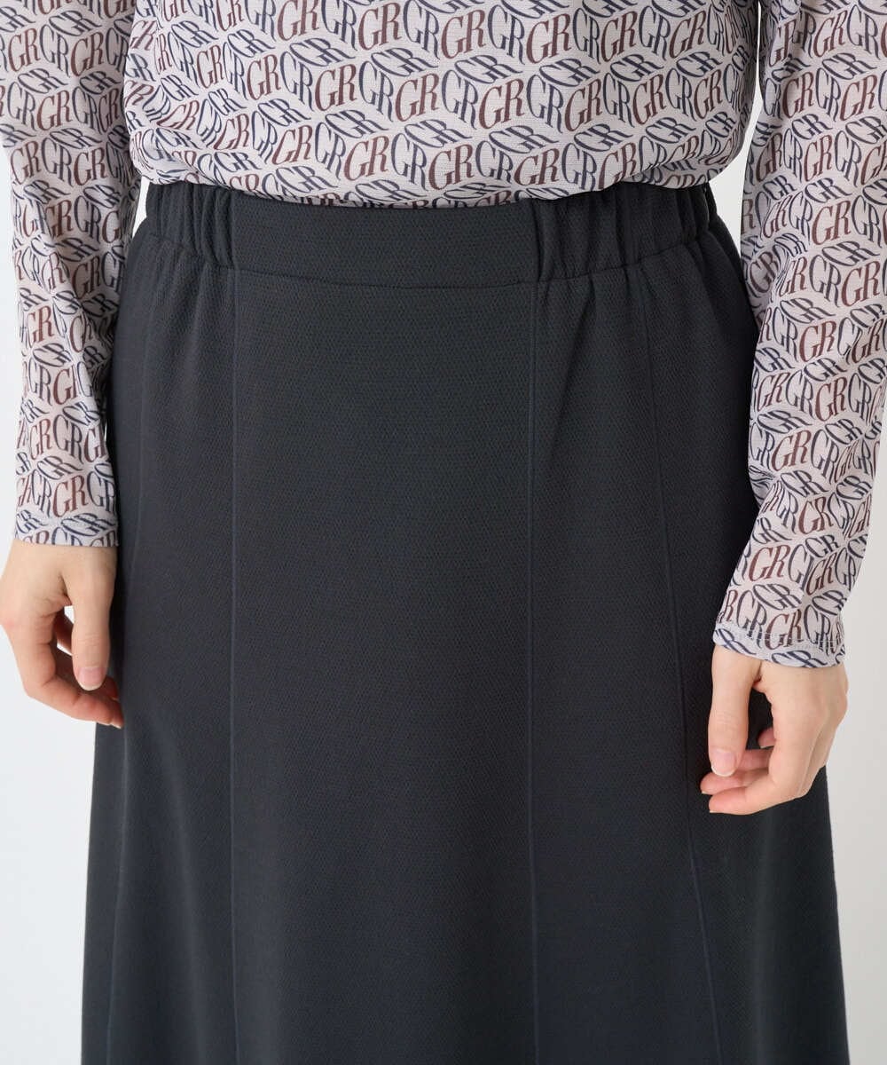PHHAD30330 GEORGES RECH(小さいサイズ)(メゾン ドゥ サンク)  [セットアップ対応]ジャージーセミフレアスカート ダークグレー
