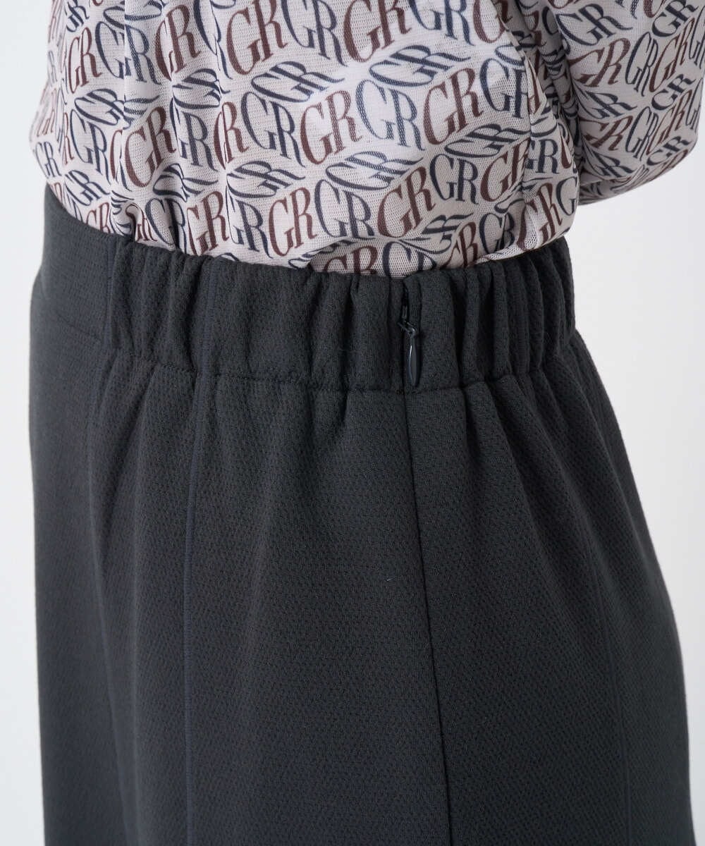 PHHAD30330 GEORGES RECH(小さいサイズ)(メゾン ドゥ サンク)  [セットアップ対応]ジャージーセミフレアスカート ダークグレー
