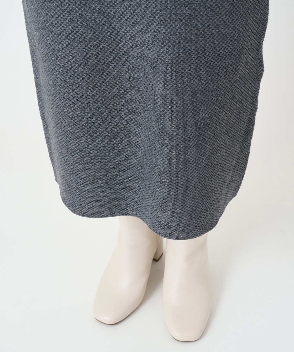 PHHAD33230 GEORGES RECH(小さいサイズ)(メゾン ドゥ サンク)  [セットアップ対応]ニットタイトスカート ライトグレー