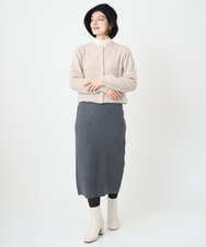 PHHAD33230 GEORGES RECH(小さいサイズ)(メゾン ドゥ サンク)  [セットアップ対応]ニットタイトスカート ライトグレー