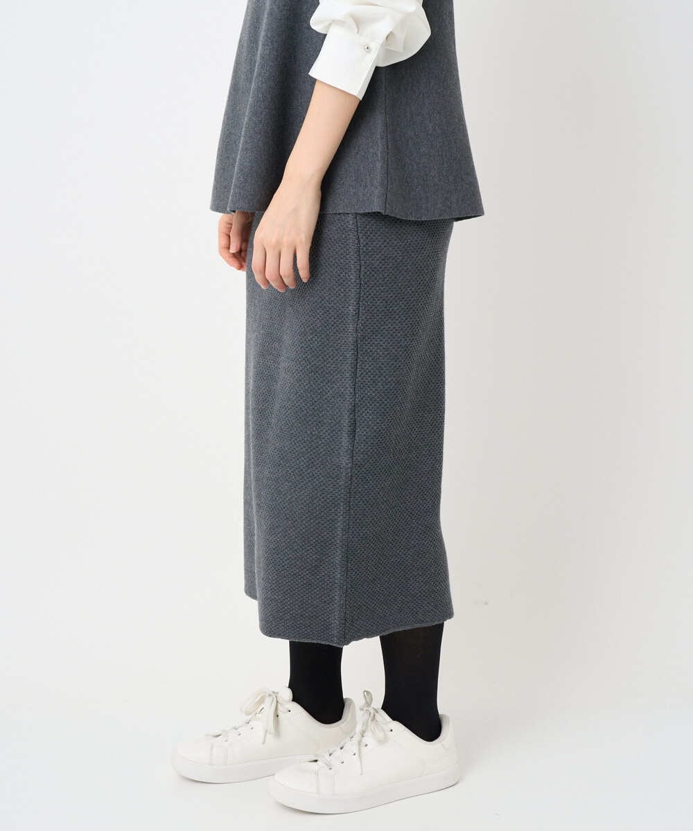 PHHAD33230 GEORGES RECH(小さいサイズ)(メゾン ドゥ サンク)  [セットアップ対応]ニットタイトスカート ライトグレー