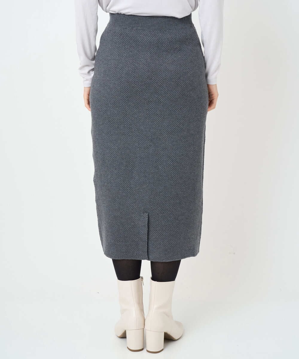 PHHAD33230 GEORGES RECH(小さいサイズ)(メゾン ドゥ サンク)  [セットアップ対応]ニットタイトスカート ライトグレー